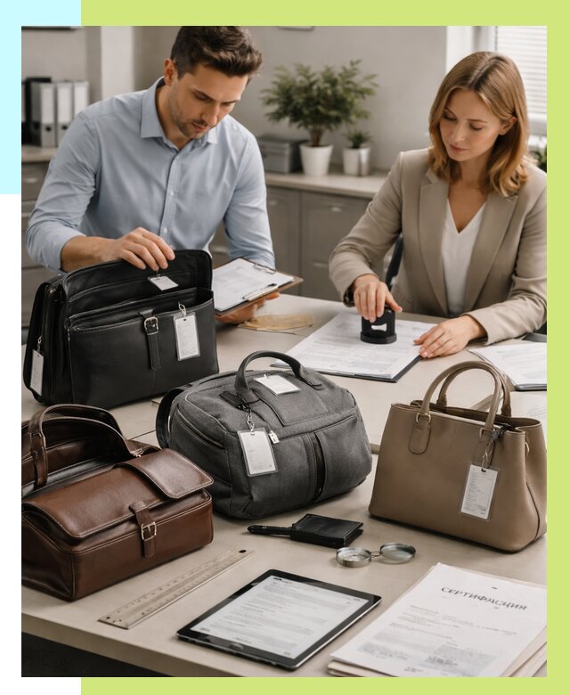 Сертификация сумок в Норильске от 7789 руб. | Алешин-Нрл