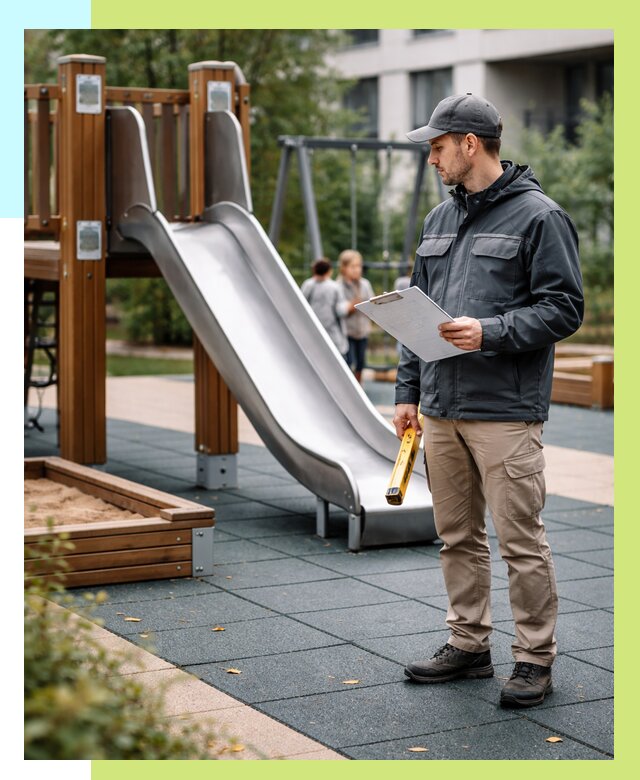 Сертификация детских площадок в Норильске от 25963 р. | Алешин-Нрл