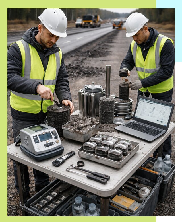 Сертификация асфальта: испытания и подтверждение в Норильске