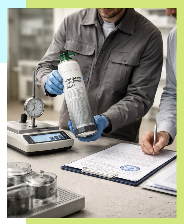 Сертификация монтажной пены в Норильске от 15578 р. | Алешин-Нрл