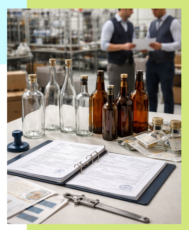 Сертификация стеклянных бутылок в Норильске от 25963 р. | Алешин-Нрл