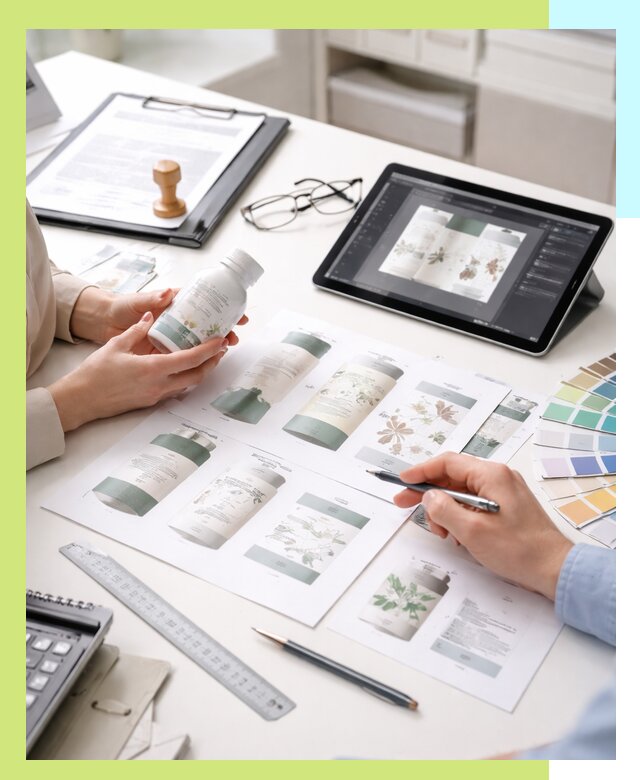 Профессиональная разработка дизайна и текста этикетки продукции в Норильске